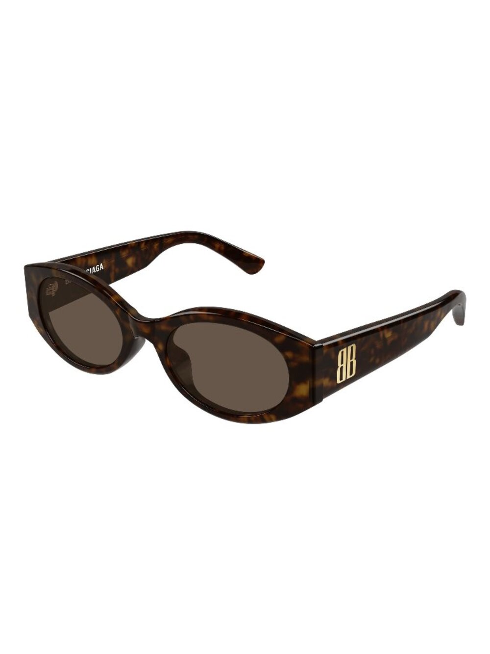 New Balenciaga Women's Sunglasses Havana Brown Lens Acetate Frame BB0477SA 002